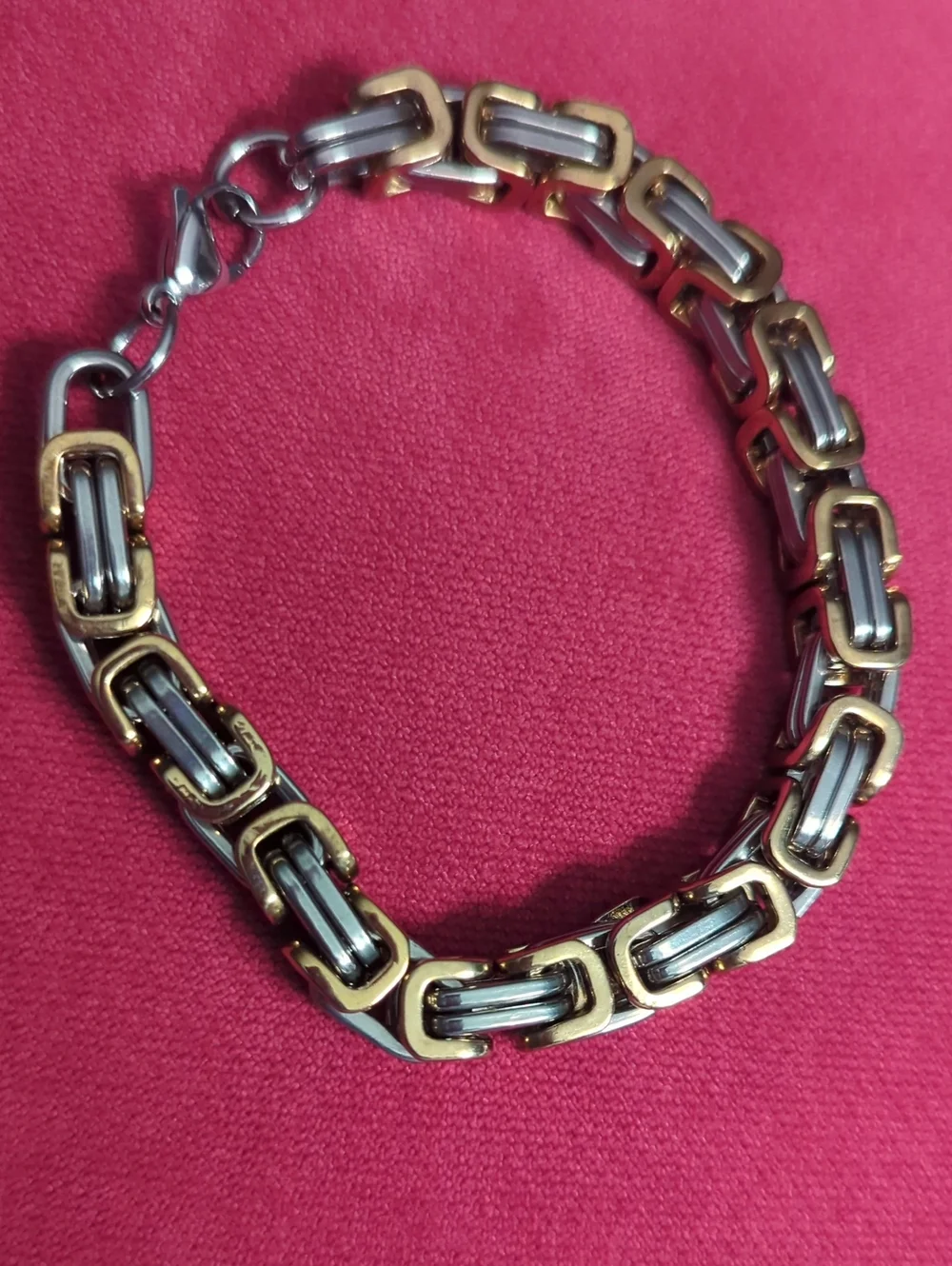 Two-Tone Chain Link Bracelet - Gold & Silver